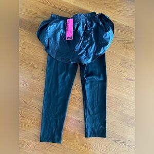 Brand New Calzedonia Black Activewear Skort Leggings Size Medium